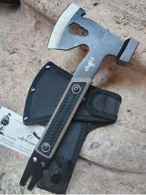 NOVEDAD HACHA - MARTILLO G10 NEGRO Y MARRÓN